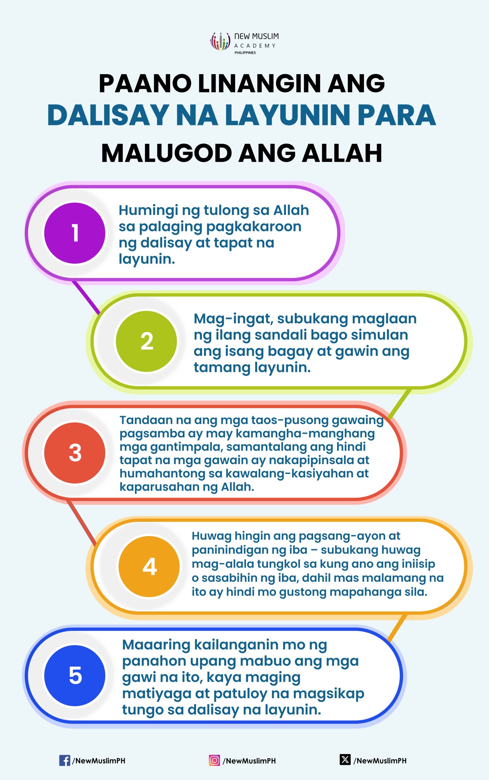 Paano Linangin ang Dalisay na Layunin Para Malugod ang Allah