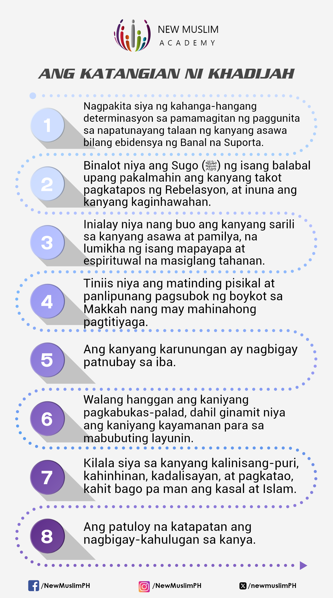 Ang Katangian ni Khadijah: Mga Katangiang Maaaring Sundin ng Bawat Muslim