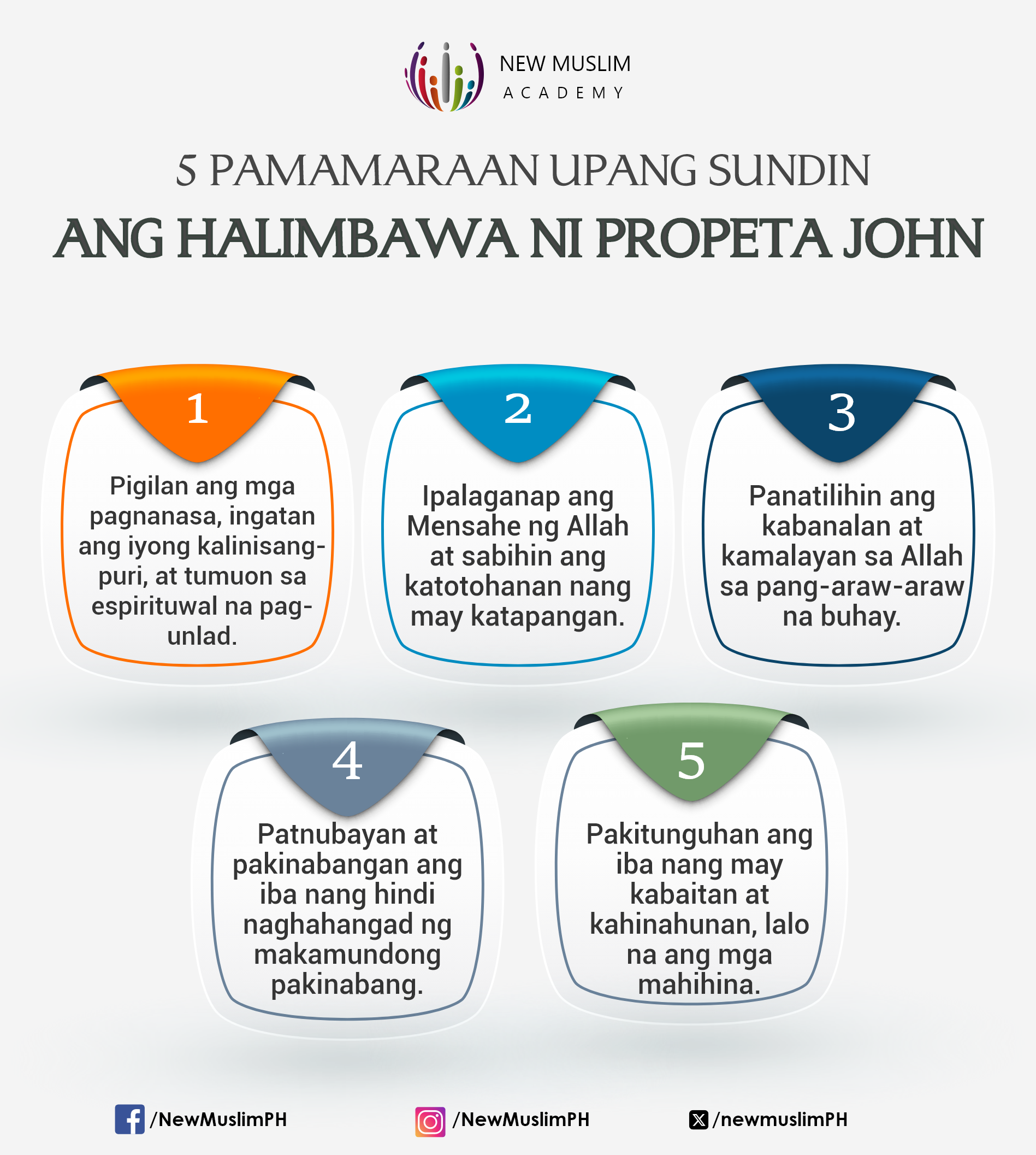 5 Pamamaraan upang Sundin ang Halimbawa ni Propeta John