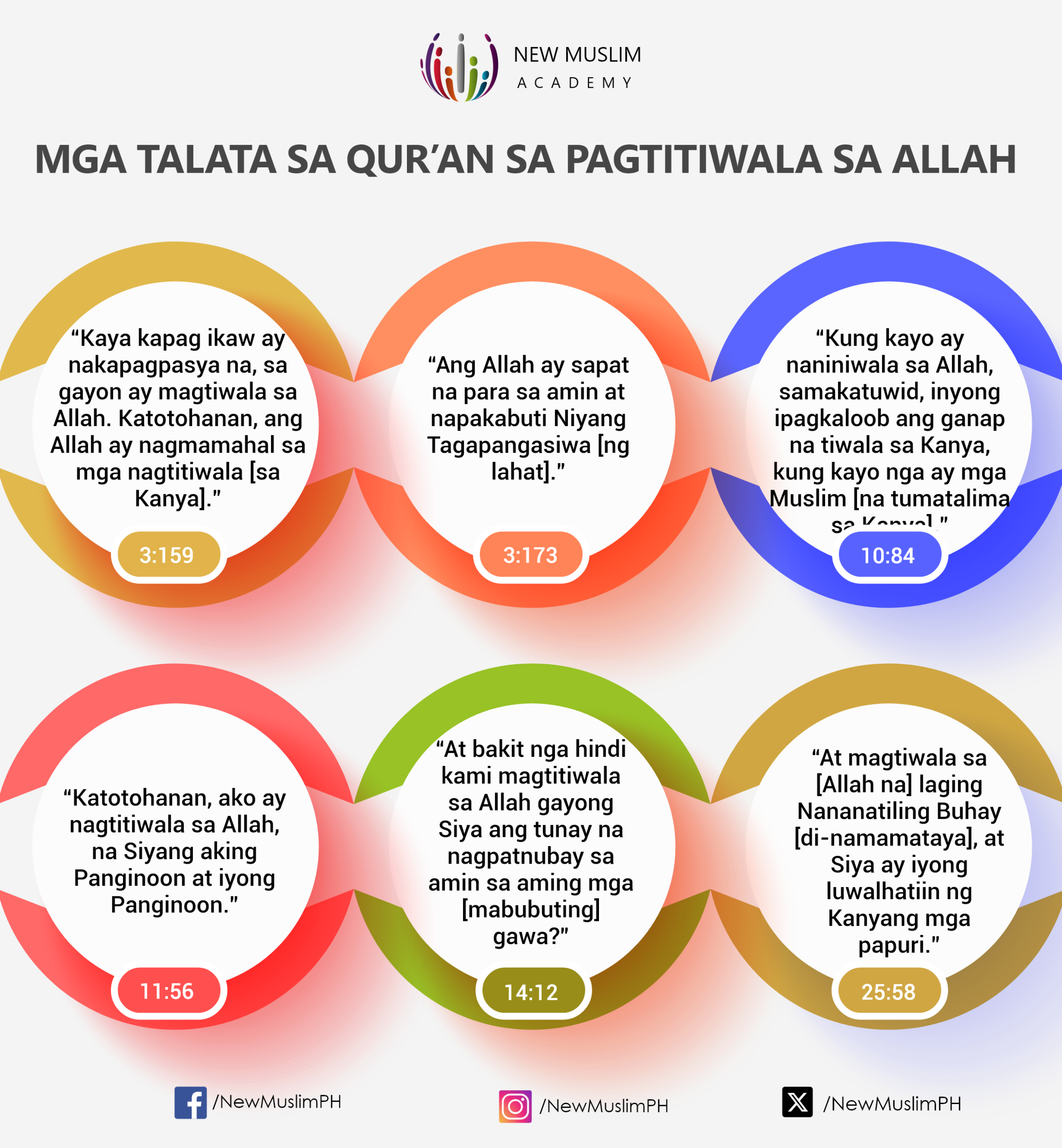 Mga Talata sa Qur’an sa Pagtitiwala sa Allah
